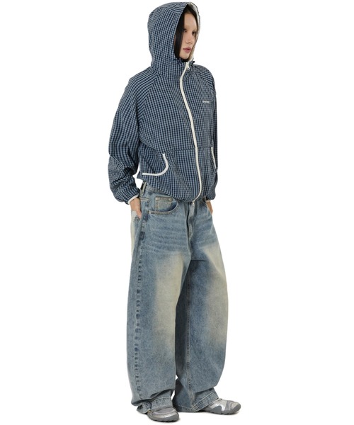 OY（オーワイ） コート アウター 「OY/オーワイ」CHECK HOODED