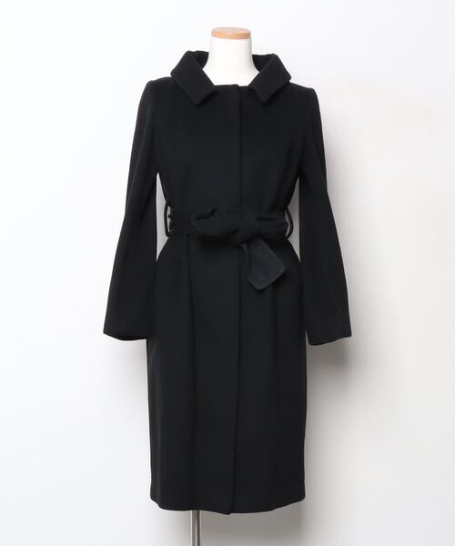martinique（マルティニーク） ステンカラーコート - ブラック
