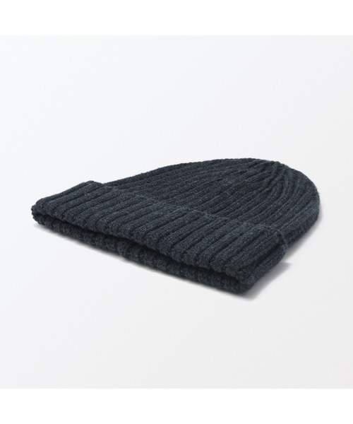 無印良品（MUJI） ニット帽 ニットキャップ おでこのチクチクを抑えた