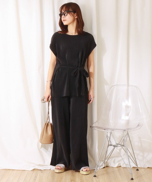 「libelle more」 セットアップ L グレイッシュベージュ レディース_画像2