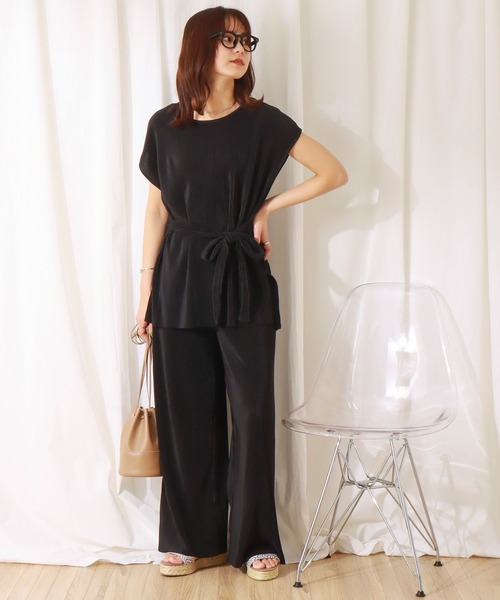 「libelle more」 セットアップ L グレイッシュベージュ レディース_画像3