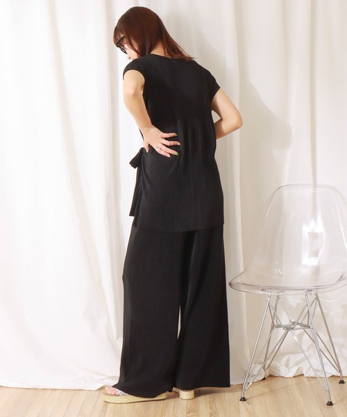 「libelle more」 セットアップ L グレイッシュベージュ レディース_画像5