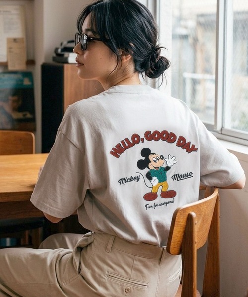 Disney（ディズニー） tシャツ 半袖 ミッキーマウス バックプリント