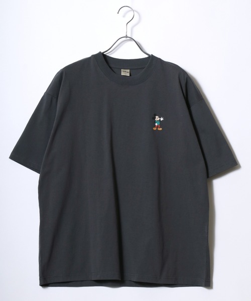 Disney（ディズニー） tシャツ ミッキーマウス バックプリント＆サガラ