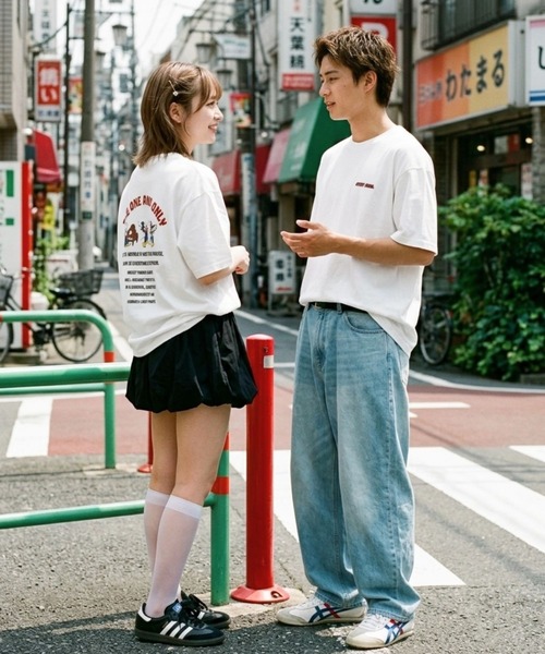 Disney（ディズニー） tシャツ ミッキーマウス バックプリント＆サガラ