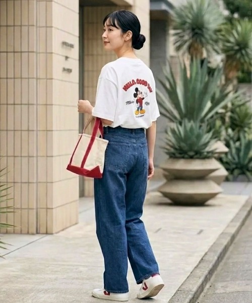 Disney（ディズニー） tシャツ 半袖 ミッキーマウス バックプリント