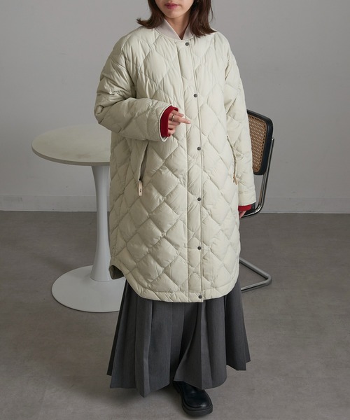 ダウンコート ダウンジャケット 「NANGA」RIB COLLAR QUILTED DOWN COAT W ND2442-1C603 レディースの画像