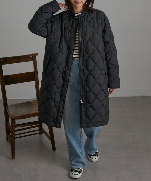 ダウンコート ダウンジャケット 「NANGA」RIB COLLAR QUILTED DOWN COAT W ND2442-1C603 レディースの画像