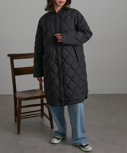 ダウンコート ダウンジャケット 「NANGA」RIB COLLAR QUILTED DOWN COAT W ND2442-1C603 レディースの画像