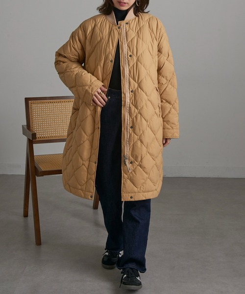 ダウンコート ダウンジャケット 「NANGA」RIB COLLAR QUILTED DOWN COAT W ND2442-1C603 レディースの画像