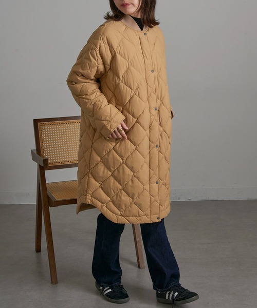 ダウンコート ダウンジャケット 「NANGA」RIB COLLAR QUILTED DOWN COAT W ND2442-1C603 レディースの画像
