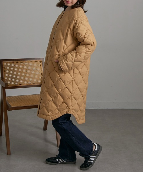 ダウンコート ダウンジャケット 「NANGA」RIB COLLAR QUILTED DOWN COAT W ND2442-1C603 レディースの画像