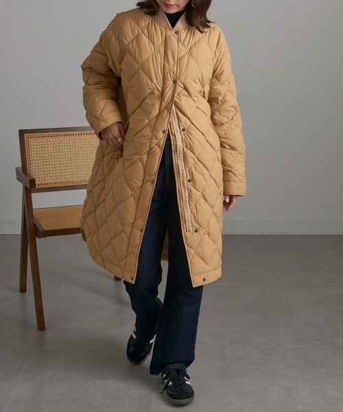 ダウンコート ダウンジャケット 「NANGA」RIB COLLAR QUILTED DOWN COAT W ND2442-1C603 レディースの画像