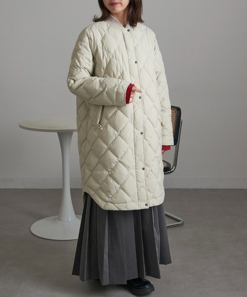 ダウンコート ダウンジャケット 「NANGA」RIB COLLAR QUILTED DOWN COAT W ND2442-1C603 レディースの画像