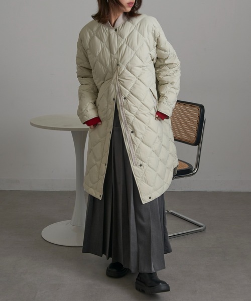 ダウンコート ダウンジャケット 「NANGA」RIB COLLAR QUILTED DOWN COAT W ND2442-1C603 レディースの画像