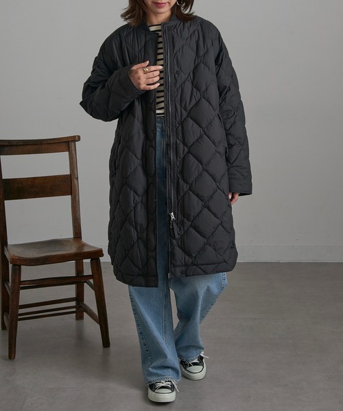 ダウンコート ダウンジャケット 「NANGA」RIB COLLAR QUILTED DOWN COAT W ND2442-1C603 レディースの画像