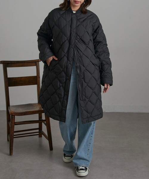 ダウンコート ダウンジャケット 「NANGA」RIB COLLAR QUILTED DOWN COAT W ND2442-1C603 レディースの画像