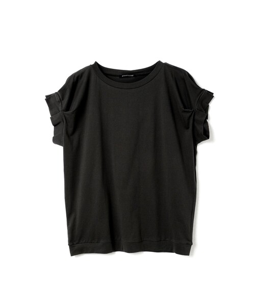 「mizuiroind」 半袖カットソー FREE オフホワイト レディース_画像2