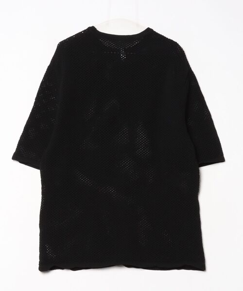 「Anytime Songs」 「HALHAM」半袖ニット MEDIUM ブラック メンズ_画像2