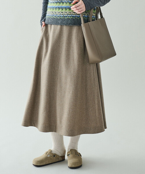 LE GLAZIK（ルグラジック） スカート | ウール フレアスカート WOMEN