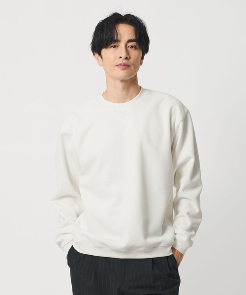 SUNSPEL ユナイテッドアローズ新品オフホワイト クルーネックトレーナーXL SUNSPEL（サンスペル）の「【別注】＜SUNSPEL（サンスペル）＞ クルー