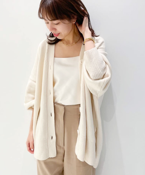 plage（プラージュ） ニットカーディガン FREE ホワイト レディース