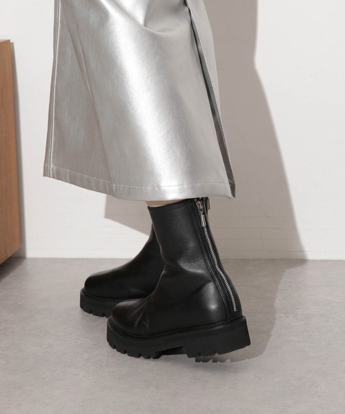 「CAMINANDO」 ショートブーツ 38 オフホワイト レディース_画像8