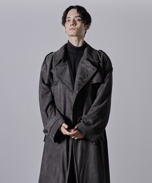 CLEL トレンチコート ブラック CLEL（クレイル） トレンチコート L ブラック メンズ : ZOZOTOWN Yahoo