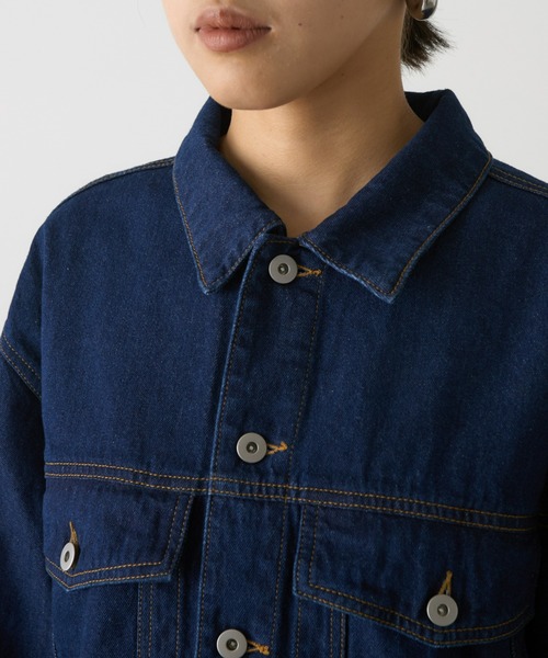 「HELLO.SANFRANCISCO」 デニムジャケット ONE SIZE サックスブルー レディース_画像6