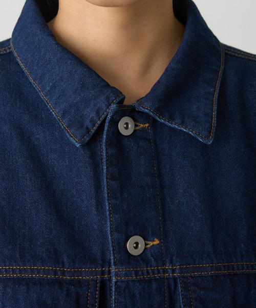 「HELLO.SANFRANCISCO」 デニムジャケット ONE SIZE サックスブルー レディース_画像8