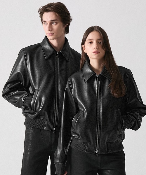 CLEL ディープテクスチャーブルゾン　ブラック　Sサイズ CLEL（クレイル） ブルゾン アウター 「CLEL」Deep Texture Blouson