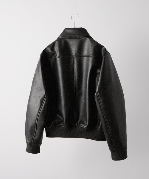 CLEL ディープテクスチャーブルゾン 黒 Deep Texture CLEL（クレイル） ブルゾン アウター 「CLEL」Deep Texture Blouson
