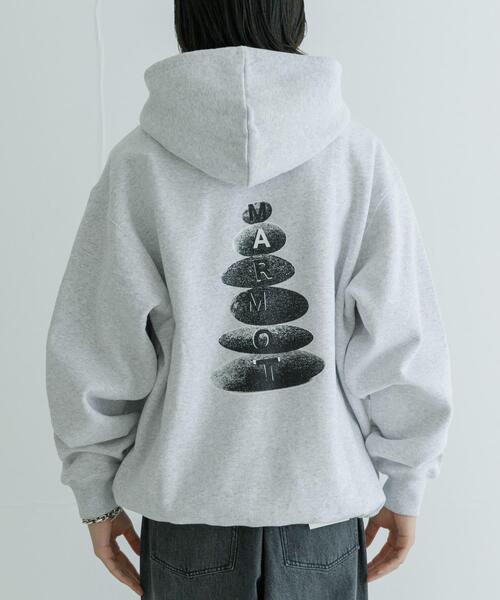 「MARMOT CAPITAL」 プルオーバーパーカー LARGE グレー メンズ_画像6
