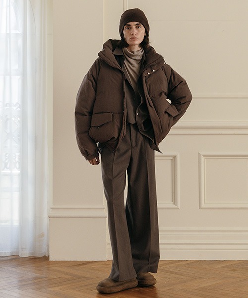 クレドナ　ダウンジャケット　マフラー付き CREDONA（クレドナ） ダウンコート ダウンジャケット FRENCH DUVET