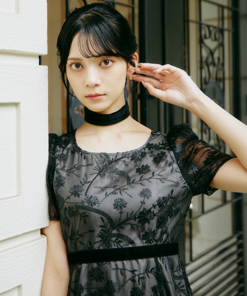 mikuさんコラボ＞エンブロイダリーレースドレス mikuさんコラボ＞エンブロイダリーレースドレス｜ジルバイジル