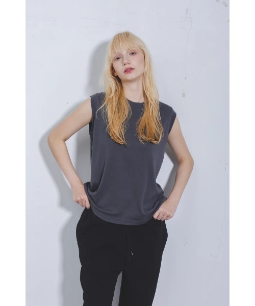 GOAT（ゴート） tシャツ GOAT / COMPACT NO SLEEVE TEE レディース