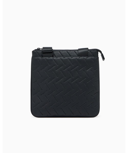 アルマーニエクスチェンジ　ブラック エンボスロゴ ショルダーバッグ ARMANI EXCHANGE ショルダーバッグ 「A|X アルマーニ エクスチェンジ