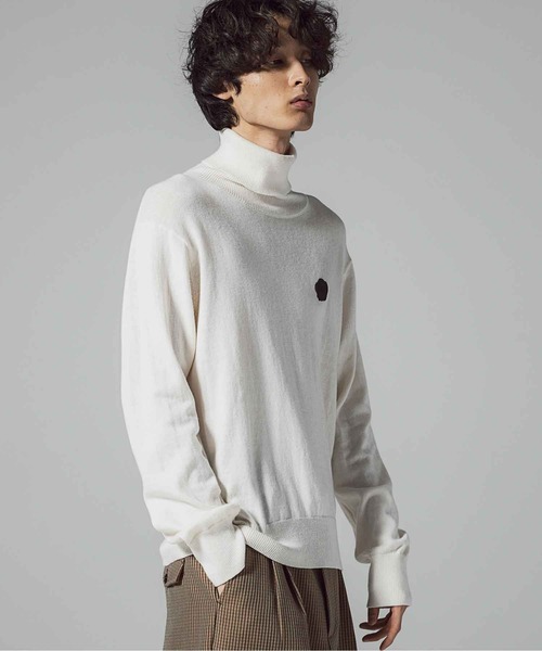 「VIKTOR&ROLF」 タートルネックニット 46 ホワイト メンズ_画像4