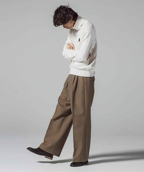 「VIKTOR&ROLF」 タートルネックニット 46 ホワイト メンズ_画像6