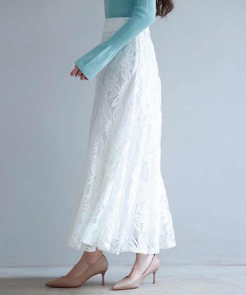 「SAISON DE PAPILLON」 ロングスカート M ブラック レディース_画像4