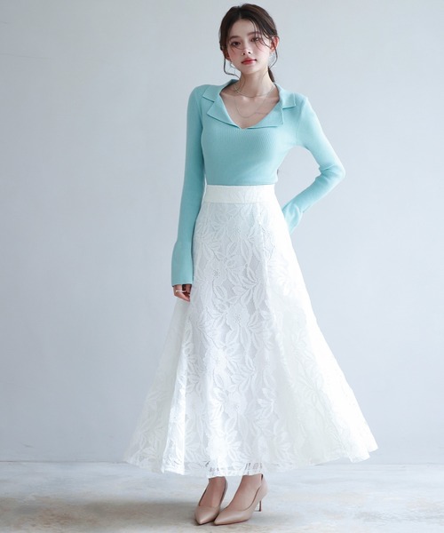 「SAISON DE PAPILLON」 ロングスカート M ブラック レディース_画像7