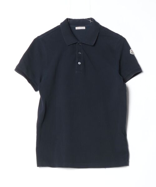 MONCLER（モンクレール） 半袖ポロシャツ X-SMALL ネイビー レディース