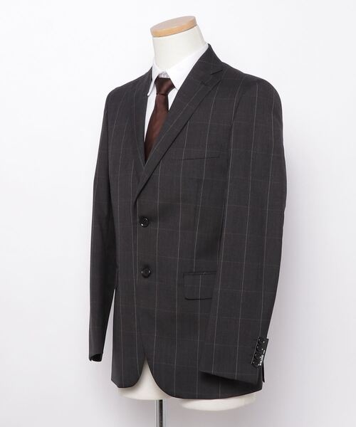 「Perfect Suit FActory」 スーツ Y6 チャコールグレー メンズ_画像2