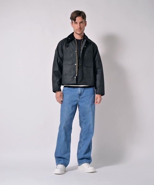 ブルゾン アウター Barbour/バブアー「SPEY / スペイ」ワックス コットン ショート ブルゾン メンズ レディースの画像