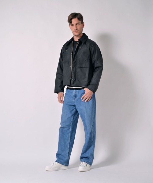 ブルゾン アウター Barbour/バブアー「SPEY / スペイ」ワックス コットン ショート ブルゾン メンズ レディースの画像