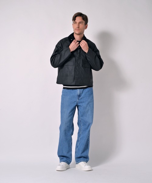 ブルゾン アウター Barbour/バブアー「SPEY / スペイ」ワックス コットン ショート ブルゾン メンズ レディースの画像