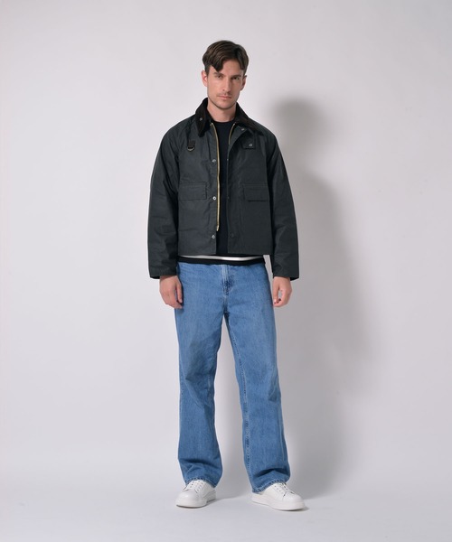 ブルゾン アウター Barbour/バブアー「SPEY / スペイ」ワックス コットン ショート ブルゾン メンズ レディースの画像