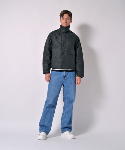 ブルゾン アウター Barbour/バブアー「SPEY / スペイ」ワックス コットン ショート ブルゾン メンズ レディースの画像