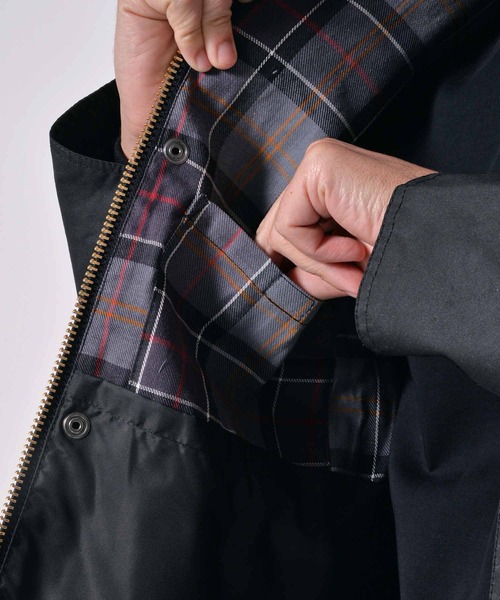 ブルゾン アウター Barbour/バブアー「SPEY / スペイ」ワックス コットン ショート ブルゾン メンズ レディースの画像