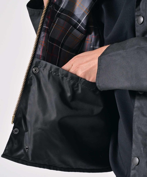 ブルゾン アウター Barbour/バブアー「SPEY / スペイ」ワックス コットン ショート ブルゾン メンズ レディースの画像